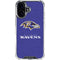 NFL Baltimore Ravens Distressed iPhone 16 Plus Clear Case