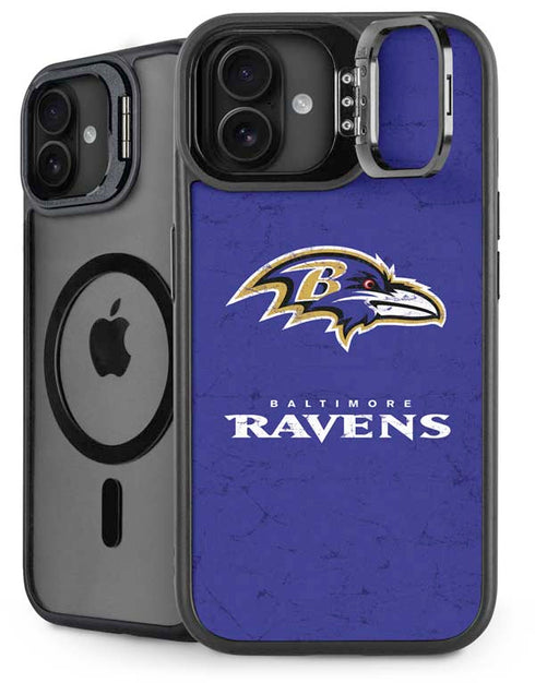 NFL Baltimore Ravens Distressed iPhone 16 Plus Kickstand Case