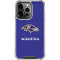 NFL Baltimore Ravens Distressed iPhone 16 Pro Clear Case