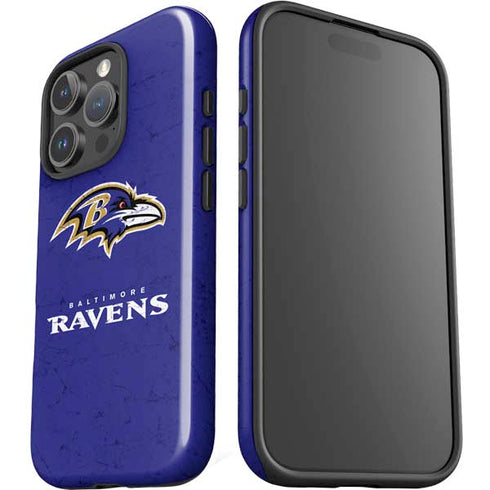 NFL Baltimore Ravens Distressed iPhone 16 Pro Max Impact Case