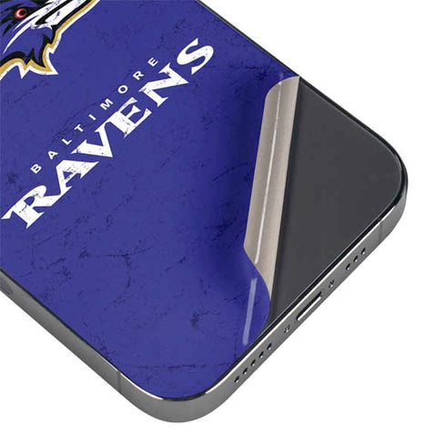 NFL Baltimore Ravens Distressed iPhone 16 Pro Max Skin