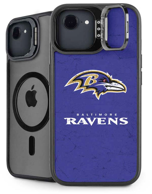 NFL Baltimore Ravens Distressed iPhone 16e Kickstand Case