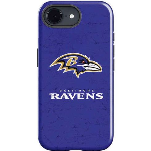 NFL Baltimore Ravens Distressed iPhone 16e Impact Case