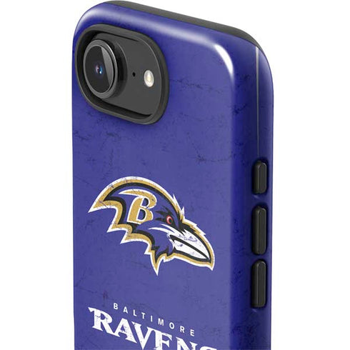 NFL Baltimore Ravens Distressed iPhone 16e Impact Case
