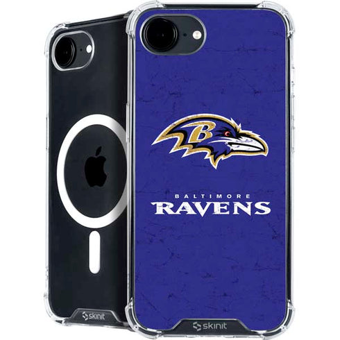 NFL Baltimore Ravens Distressed iPhone 16e MagSafe Case