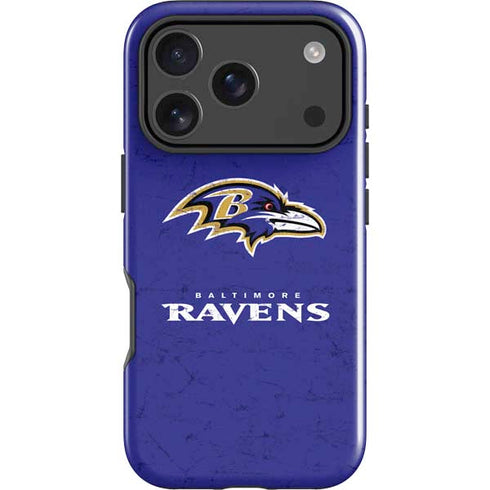 NFL Baltimore Ravens Distressed iPhone 18 Pro Impact Case
