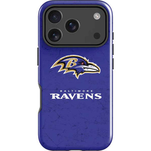 NFL Baltimore Ravens Distressed iPhone 18 Pro Max Impact Case