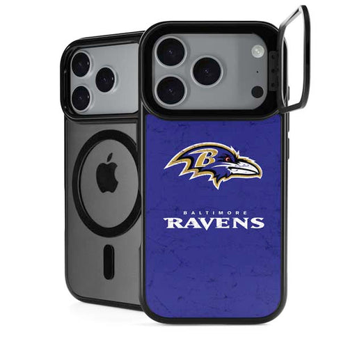 NFL Baltimore Ravens Distressed iPhone 18 Pro Max Kickstand Case