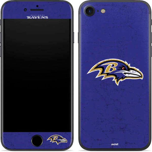 NFL Baltimore Ravens Distressed iPhone 8 Skin