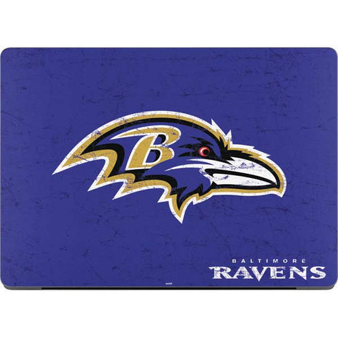 NFL Baltimore Ravens Distressed Apple MacBook Pro 14-inch Skin