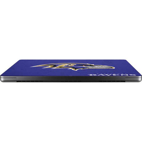 NFL Baltimore Ravens Distressed Apple MacBook Pro 14-inch Skin