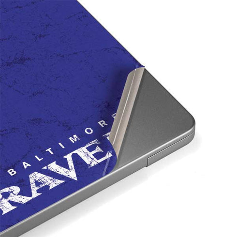 NFL Baltimore Ravens Distressed Apple MacBook Pro 14-inch Skin