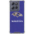 NFL Baltimore Ravens Distressed Moto G 5G (2025) Clear Case
