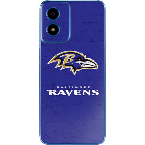 NFL Baltimore Ravens Distressed Moto G Play 4G (2024) Skin