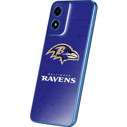 NFL Baltimore Ravens Distressed Moto G Play 4G (2024) Skin