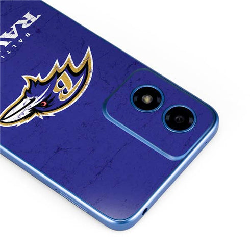 NFL Baltimore Ravens Distressed Moto G Play 4G (2024) Skin