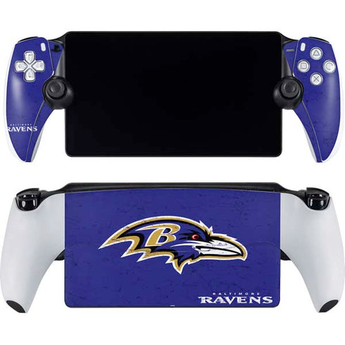 NFL Baltimore Ravens Distressed PlayStation PS5 Skins