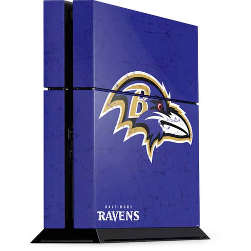 NFL Baltimore Ravens Distressed PlayStation PS4 Skins
