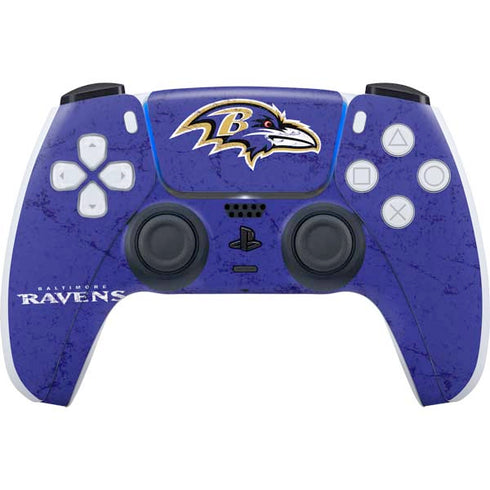 NFL Baltimore Ravens Distressed PlayStation PS5 Skins