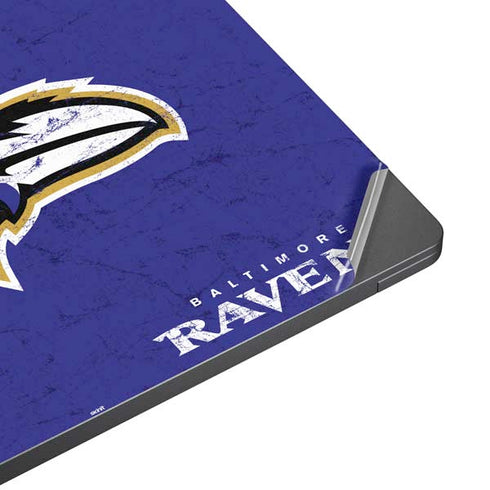 NFL Baltimore Ravens Distressed Surface Laptop 7 13.8in Skin