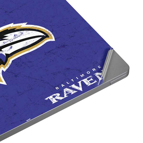 NFL Baltimore Ravens Distressed Laptop Skins