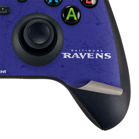 NFL Baltimore Ravens Distressed Xbox Series X Bundle Skin