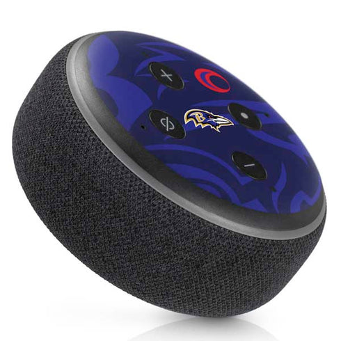 NFL Baltimore Ravens Double Vision Amazon Echo Dot Skin