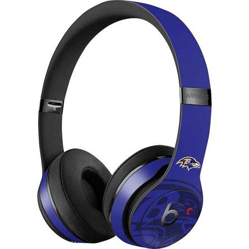 NFL Baltimore Ravens Double Vision Beats Solo 3 Wireless Skin