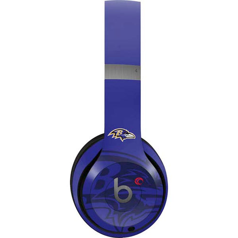 NFL Baltimore Ravens Double Vision Beats Solo 4 Wireless Headphones Skin