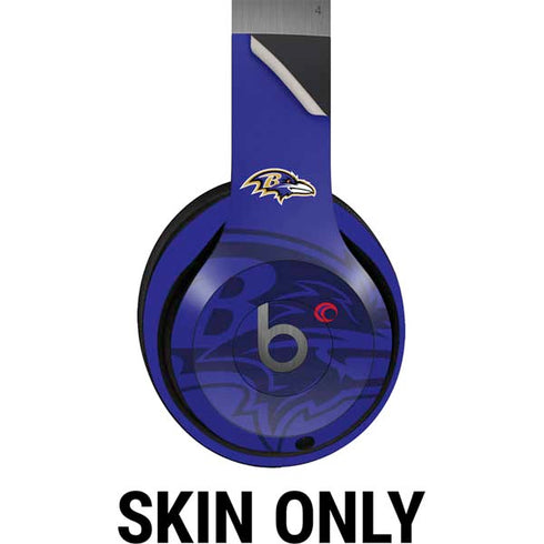 NFL Baltimore Ravens Double Vision Beats Solo 4 Wireless Headphones Skin