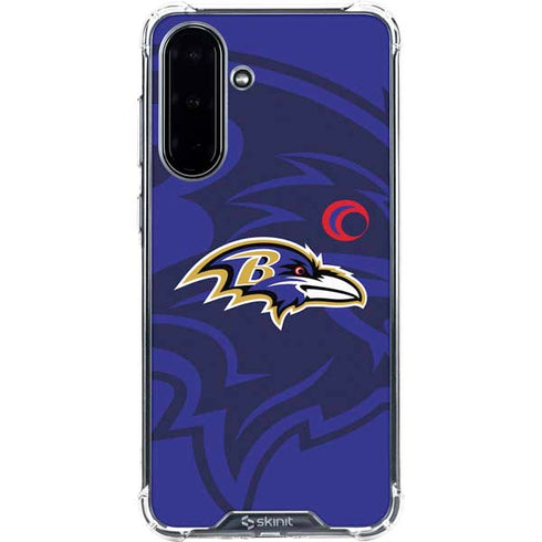 NFL Baltimore Ravens Double Vision Galaxy A36 5G Clear Case
