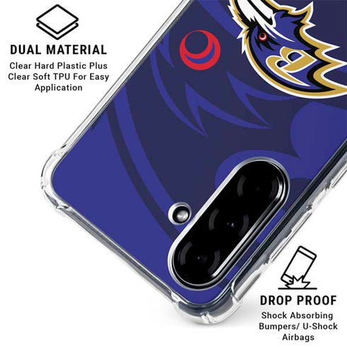 NFL Baltimore Ravens Double Vision Galaxy A36 5G Clear Case