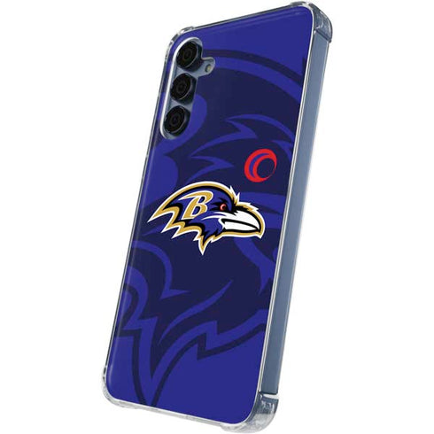 NFL Baltimore Ravens Double Vision Galaxy A55 5G Clear Case