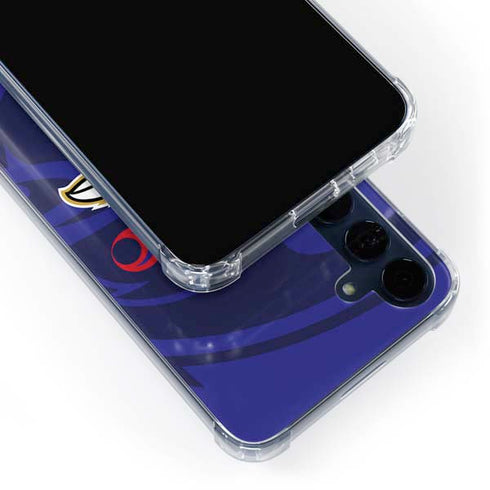 NFL Baltimore Ravens Double Vision Galaxy A55 5G Clear Case