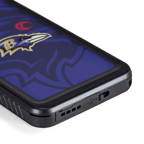 NFL Baltimore Ravens Double Vision Galaxy S24 Waterproof Case