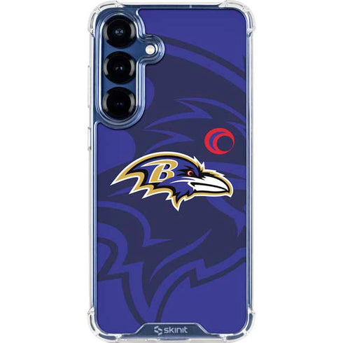 NFL Baltimore Ravens Double Vision Galaxy S25 FE Clear Case