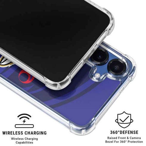 NFL Baltimore Ravens Double Vision Galaxy S25 Plus Clear Case