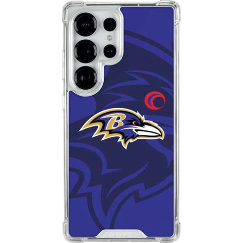NFL Baltimore Ravens Double Vision Galaxy S26 Ultra Clear Case