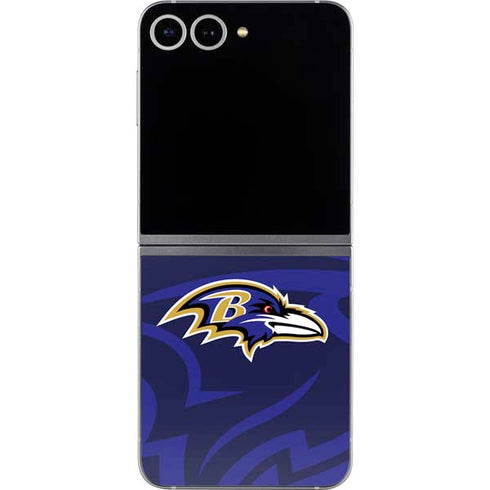 NFL Baltimore Ravens Double Vision Galaxy Z Flip6 Skin