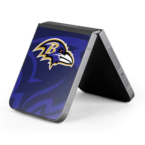 NFL Baltimore Ravens Double Vision Galaxy Z Flip6 Skin
