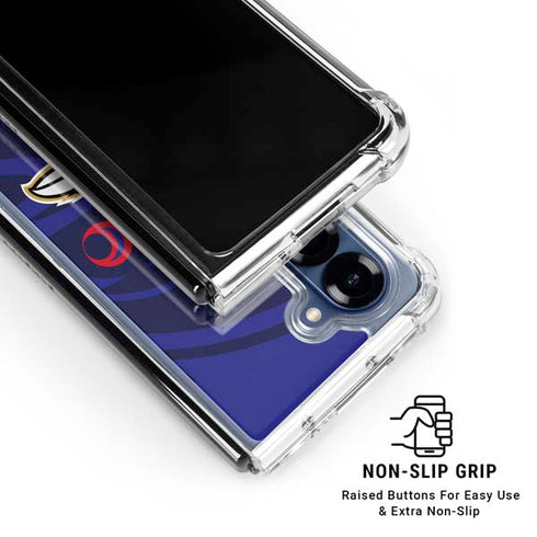 NFL Baltimore Ravens Double Vision Galaxy Z Fold6 Clear Case