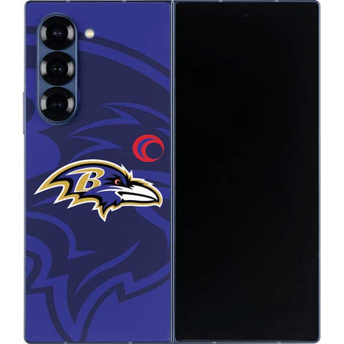 NFL Baltimore Ravens Double Vision Galaxy Z Fold6 Skin