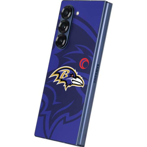NFL Baltimore Ravens Double Vision Galaxy Z Fold6 Skin