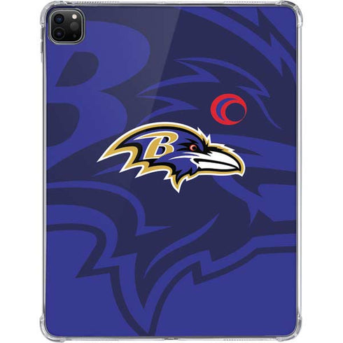 NFL Baltimore Ravens Double Vision iPad Pro 11in (2024) Clear Case