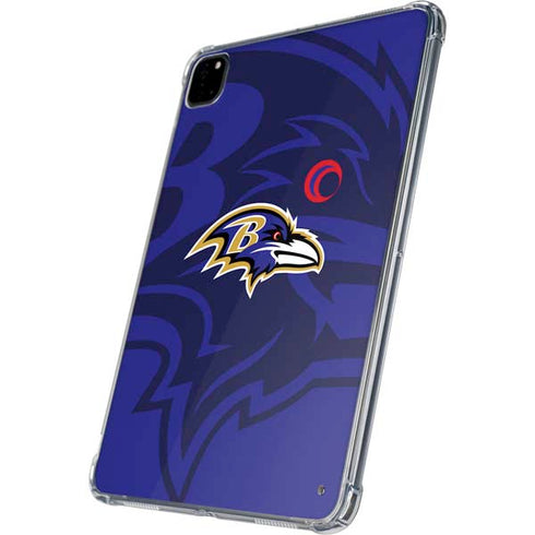 NFL Baltimore Ravens Double Vision iPad Pro 11in (2024) Clear Case