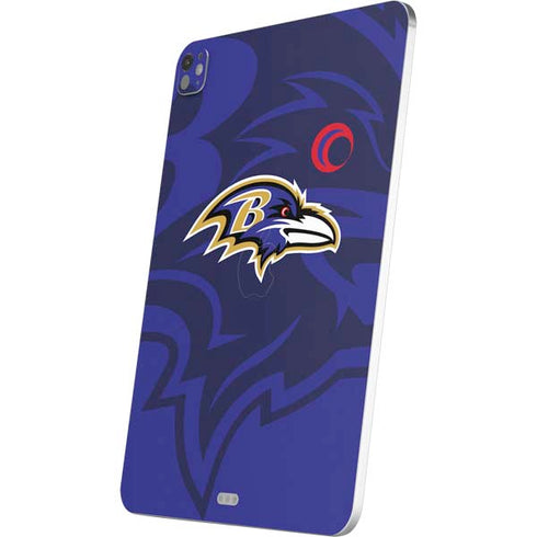 NFL Baltimore Ravens Double Vision iPad Pro 13in M4 (2024) Skin