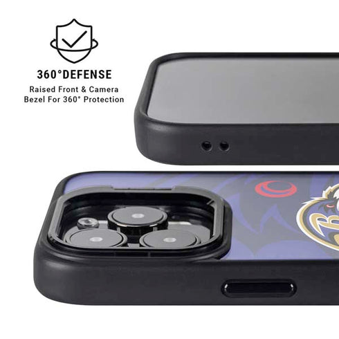 NFL Baltimore Ravens Double Vision iPhone 13 Pro Kickstand Case
