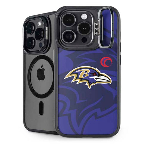 NFL Baltimore Ravens Double Vision iPhone 13 Pro Max Kickstand Case