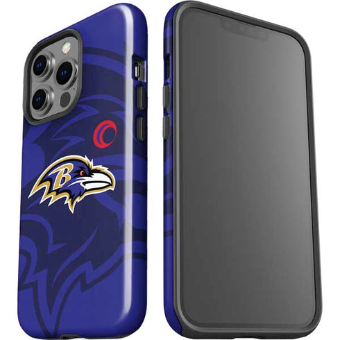 NFL Baltimore Ravens Double Vision iPhone 15 Pro Impact Case