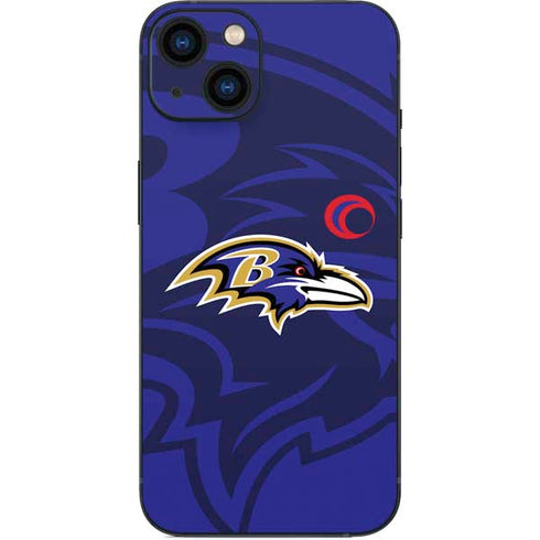 NFL Baltimore Ravens Double Vision iPhone 15 Skin